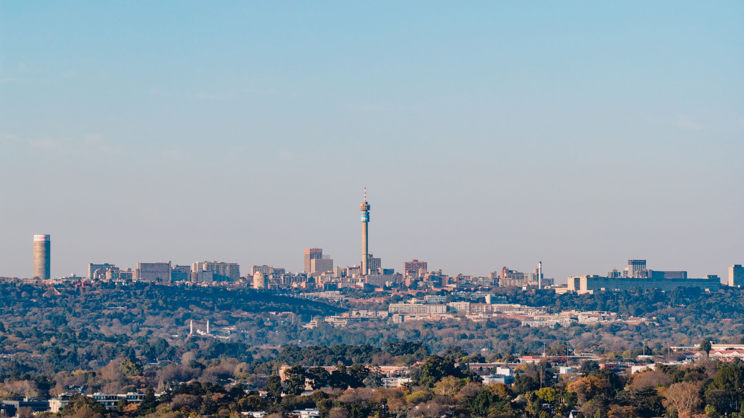 Johannesburg skyline with the Hillbrow Tower