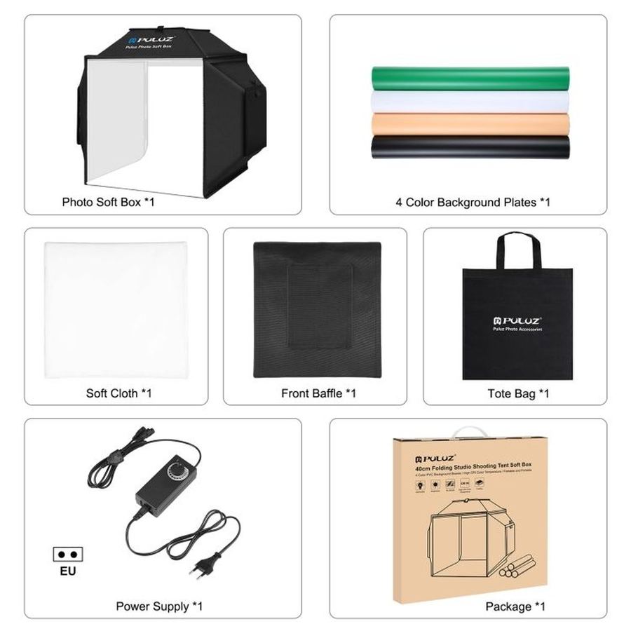 PULUZ 40 cm LED Photo Light Box
