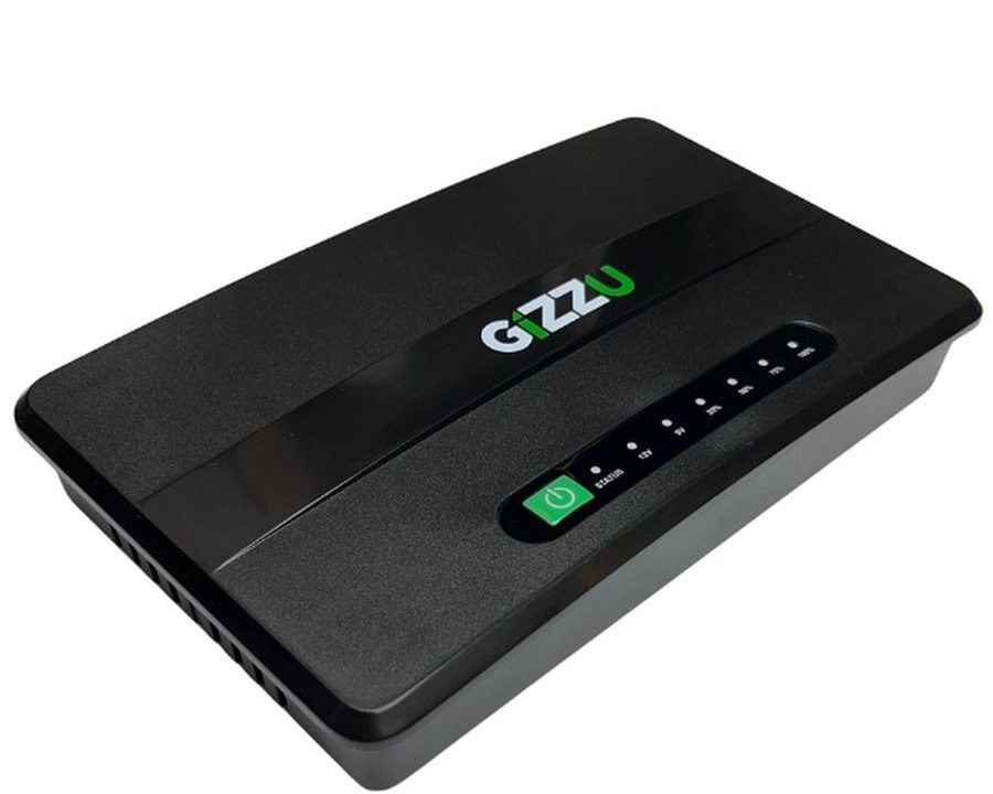 Gizzu Mini DC UPS for Wi-Fi Router, 38 Wh