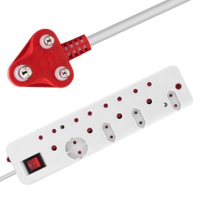 Ellies 8-Way Surge Protector Multiplug