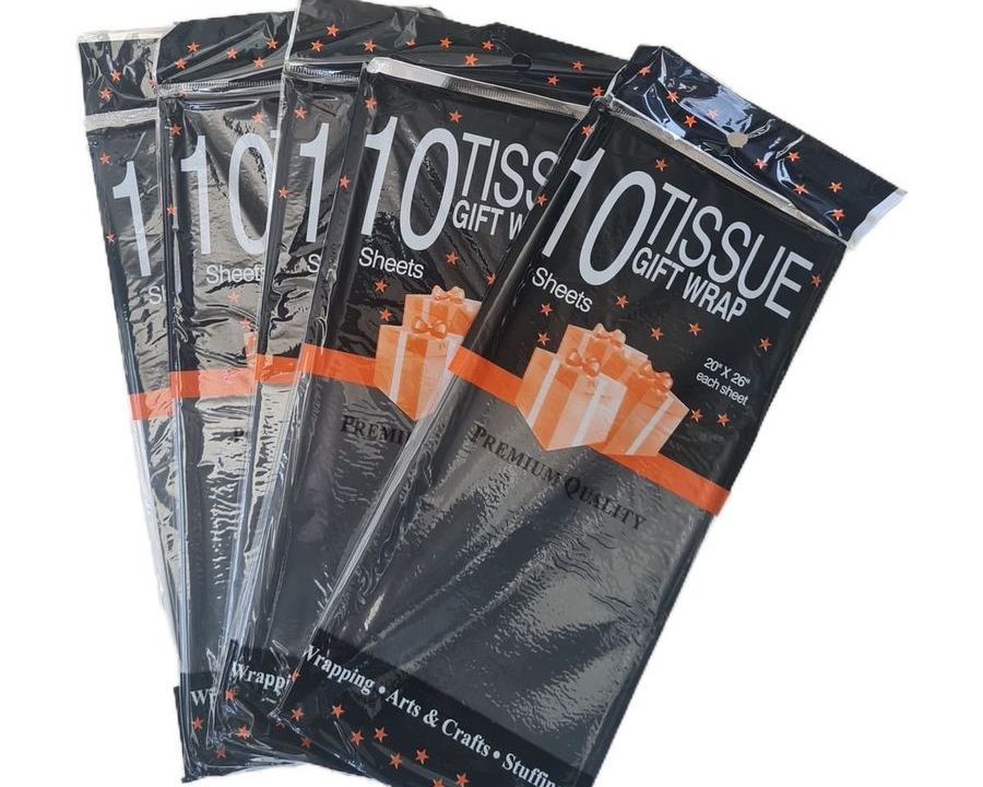 Black Tissue Paper (50 Sheets)