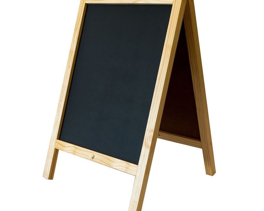 Wooden A-Frame Chalkboard