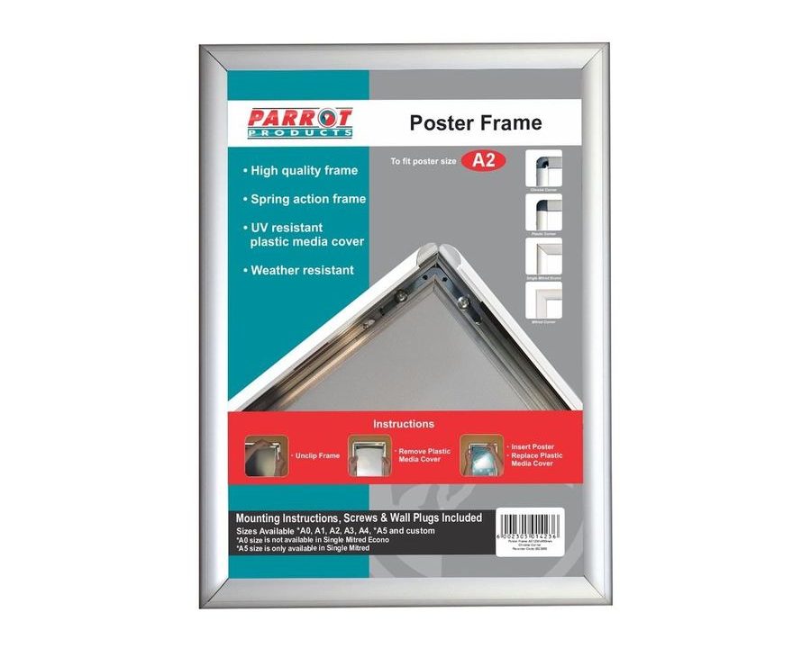 Parrot A2 Poster Frame, Aluminium