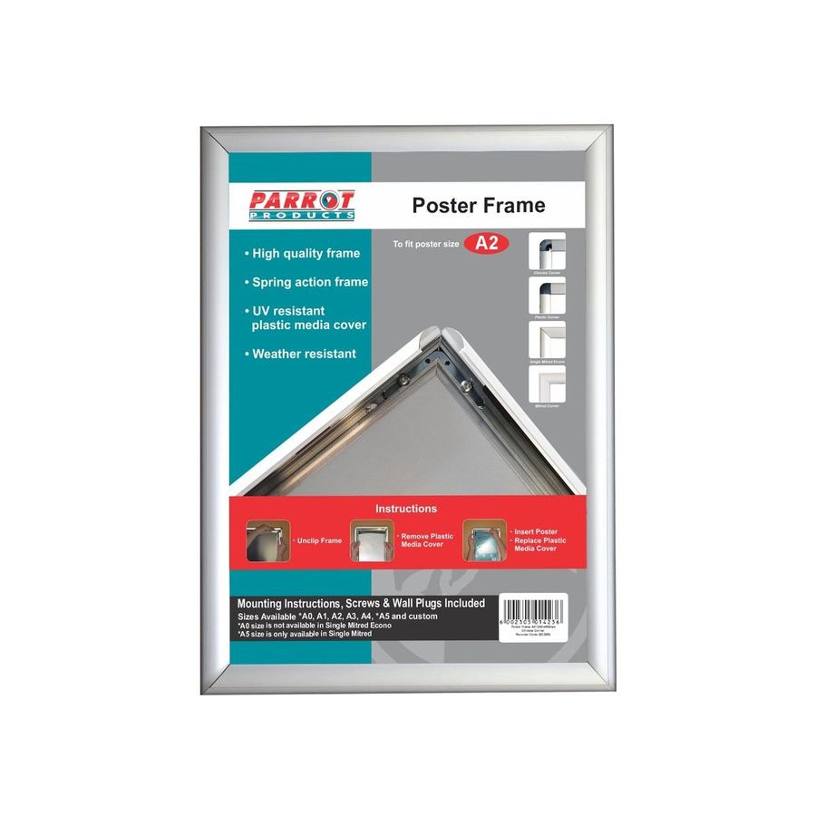 Parrot A2 Poster Frame, Aluminium