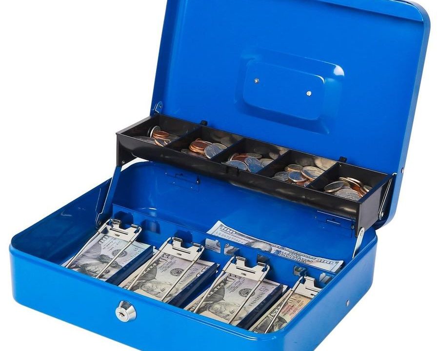 Redisson Lockable Cash Box with Money Tray