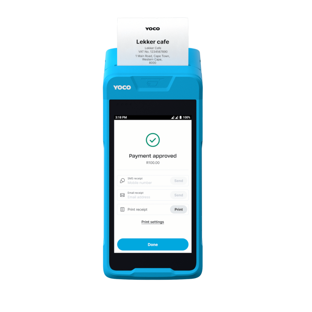 Yoco Khumo Print 2 Card Machine